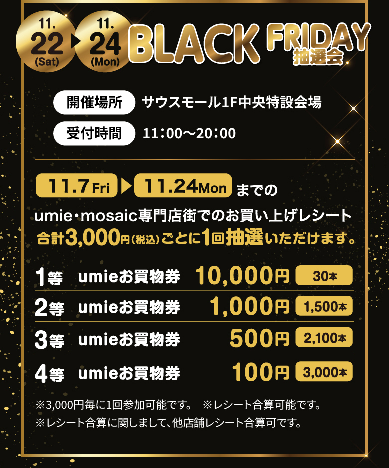 BLACK FRIDAY 抽選会
