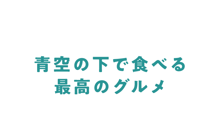 青空の下で食べる最高のグルメ